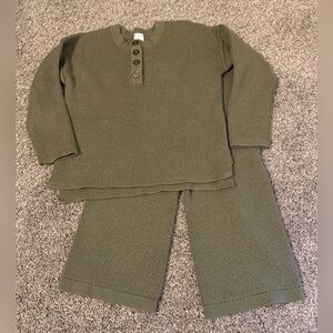 Olive Green Kids Matching Set